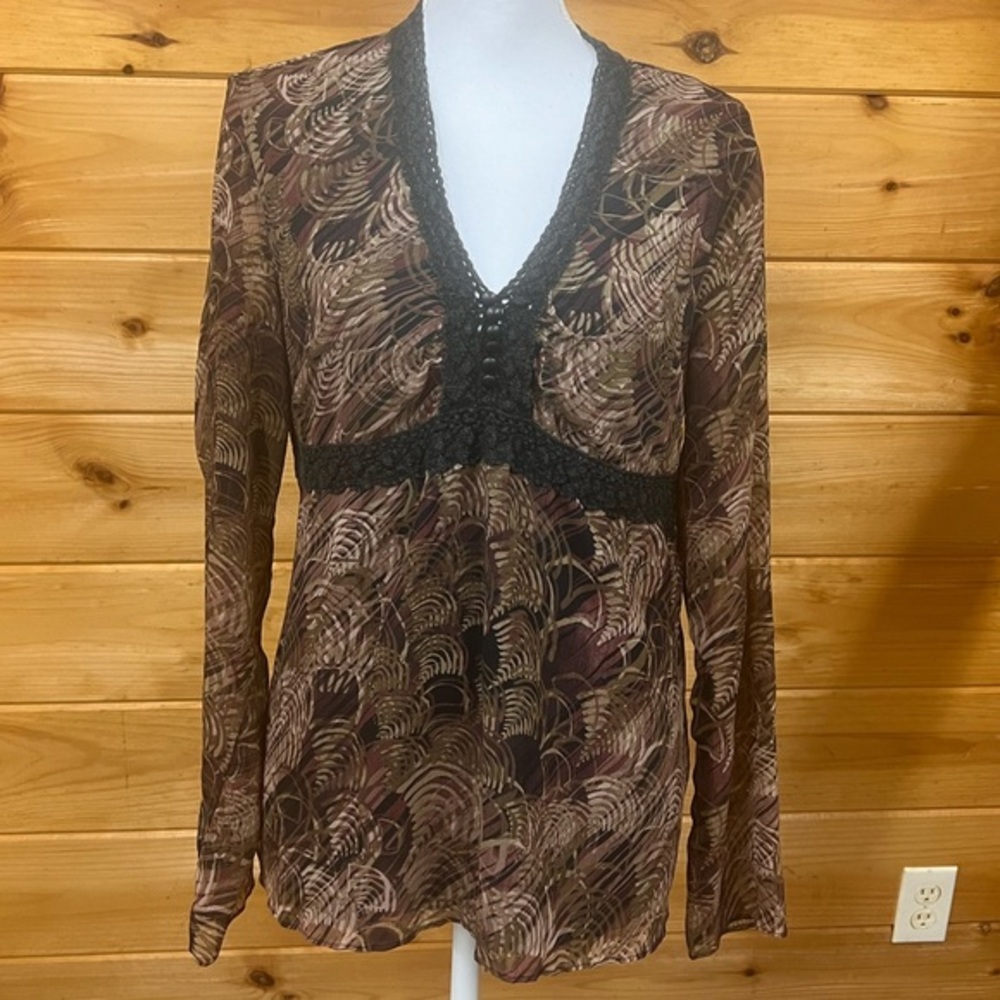 Y2K whimsy Goth blouse size 8
